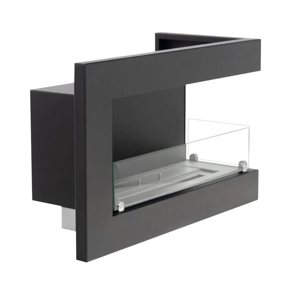Right-facing Corner Bio Fireplace For Installation 65 cm
