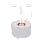 Chimenea de mesa redonda - Blanco
