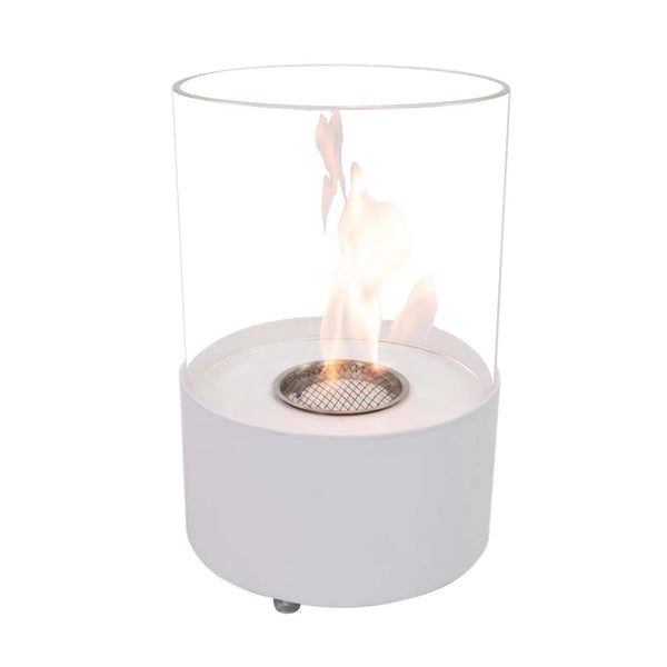 Chimenea de mesa redonda - Blanco
