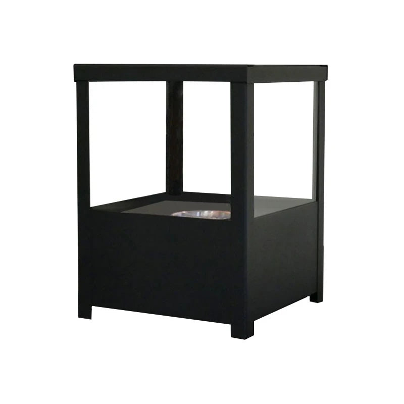 Chimenea de bioetanol de mesa cuadrada - Negro