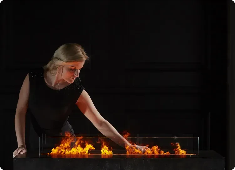 Chimenea de vapor de agua Safretti Mistero 1000