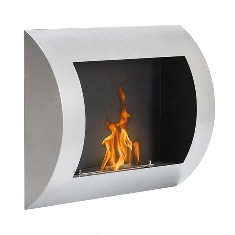Ocean - Chimenea de bioetanol de pared en acero