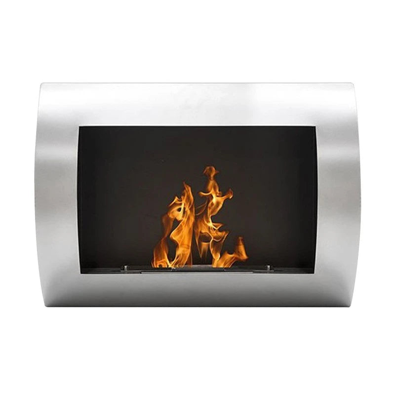 Ocean - Chimenea de bioetanol de pared en acero