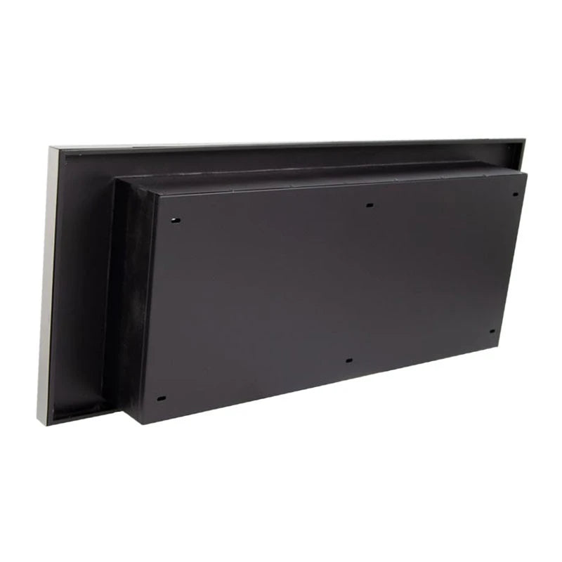 Large Stainless Steel Bio Fireplace for Wall Mounting with Glass Panel
