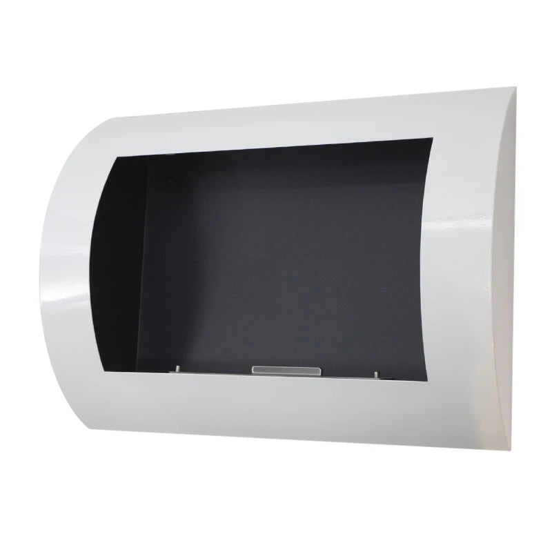 Ocean - Chimenea de bioetanol Blanca de pared