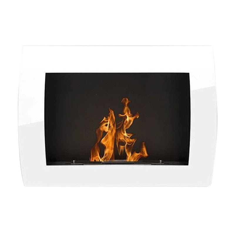 Ocean - Chimenea de bioetanol Blanca de pared