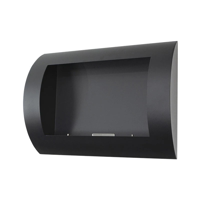 Ocean - Chimenea de bioetanol de pared Negro