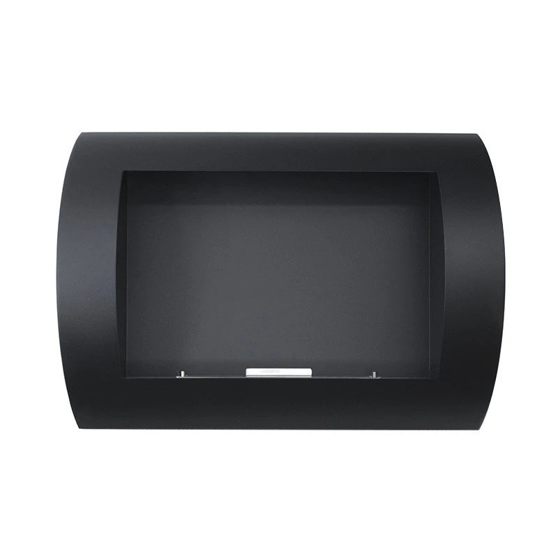 Ocean - Chimenea de bioetanol de pared Negro