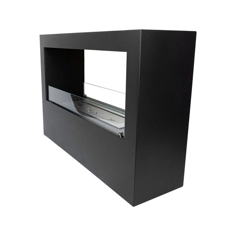 Chimenea de bioetanol de suelo - Negro