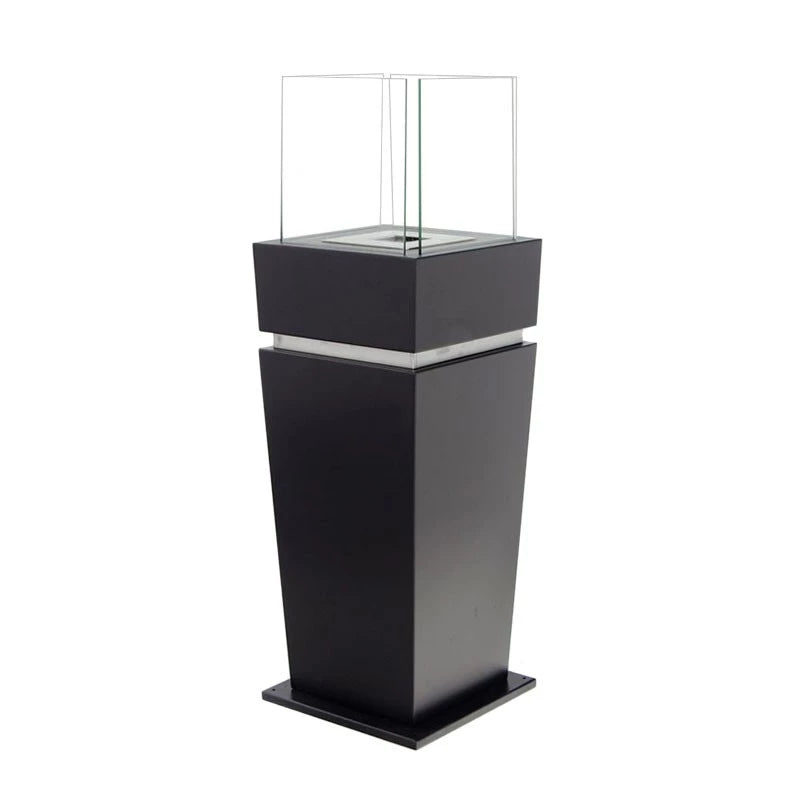 Chimenea de bioetanol estilo cono de cuatro caras