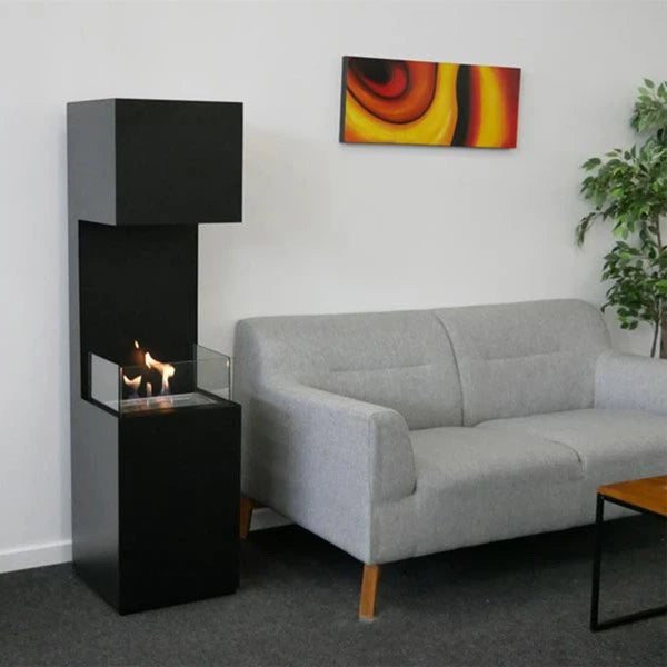 Chimenea abierta de bioetanol - negro