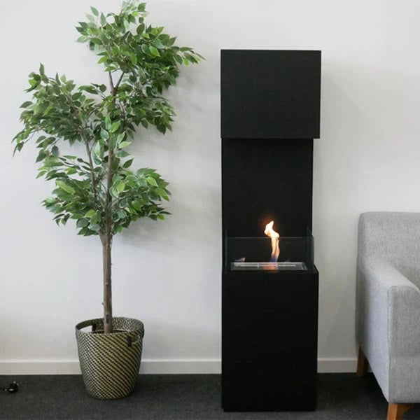 Chimenea abierta de bioetanol - negro
