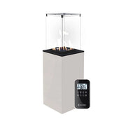 Calefactor de gas exterior control remoto - blanco