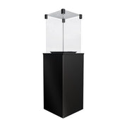 Outdoor gas fireplace with remote control