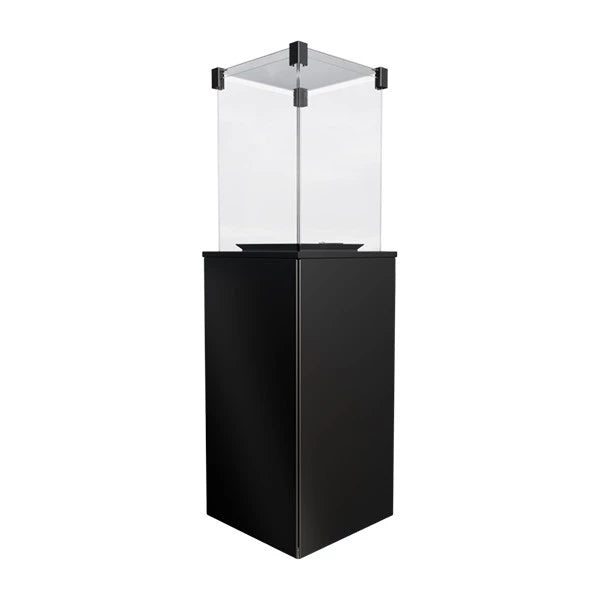 Outdoor gas fireplace with remote control