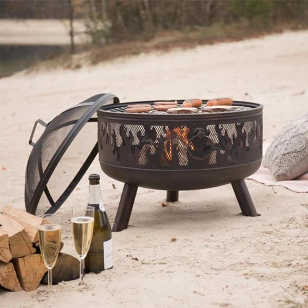 Mesh blazer firepit