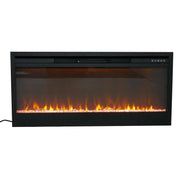 Electric built-in fireplace of 110 cm