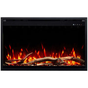 Inserto de chimenea eléctrica 3D de 31" (80 × 60 cm)