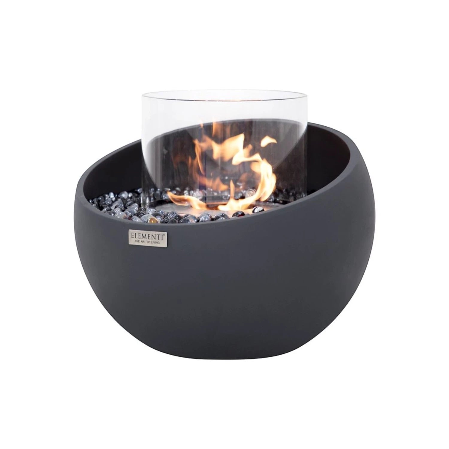 FIRENZE Cuenco de Bioetanol S – Negro Pizarra
