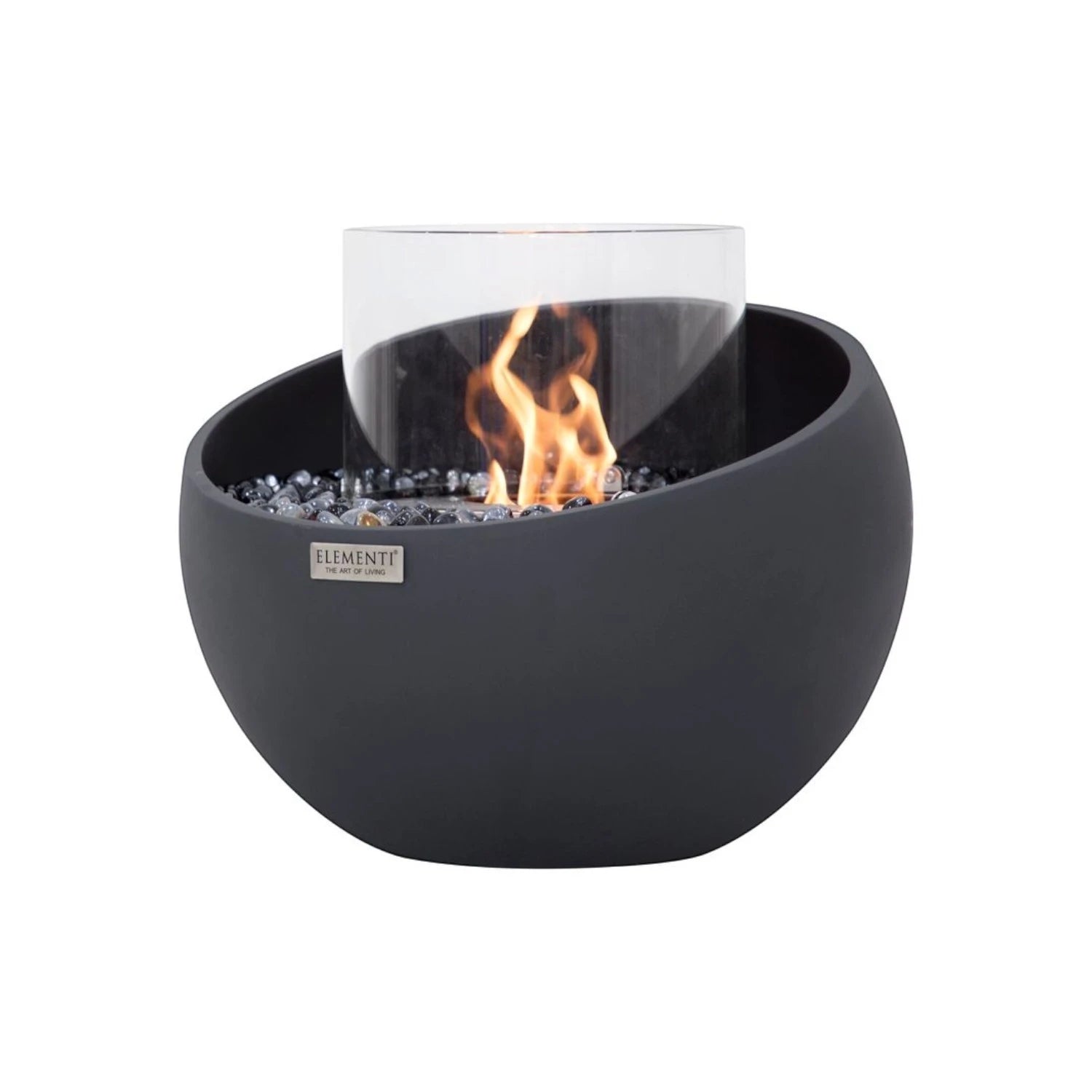 FIRENZE Cuenco de Bioetanol S – Negro Pizarra