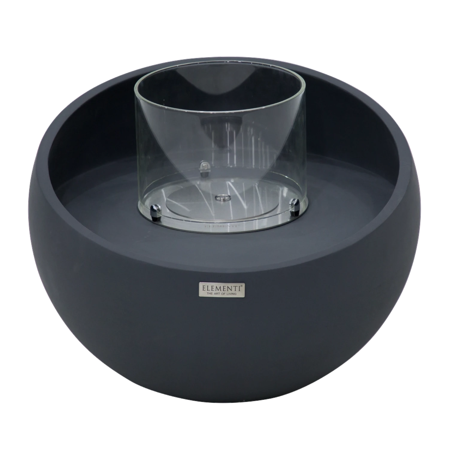 FIRENZE Cuenco de Bioetanol – Negro Pizarra