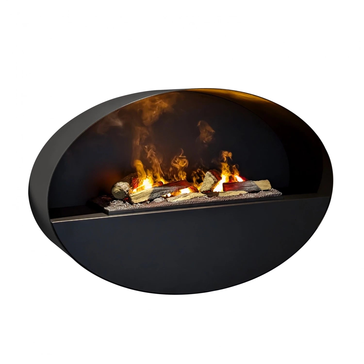 Kjos chimenea vapor de agua - Negra