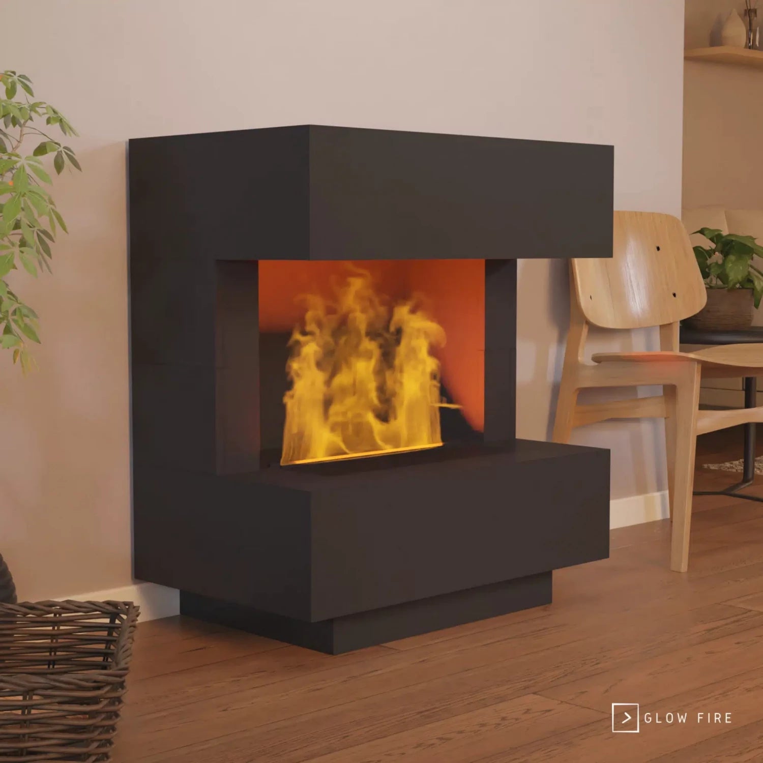 Chimenea híbrida Kleist – Negro