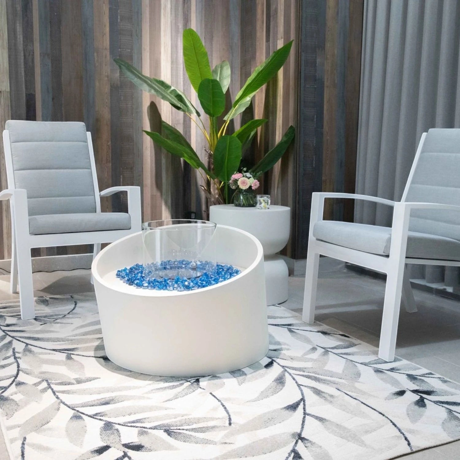 TORRE Columna de Bioetanol – Blanco Crema