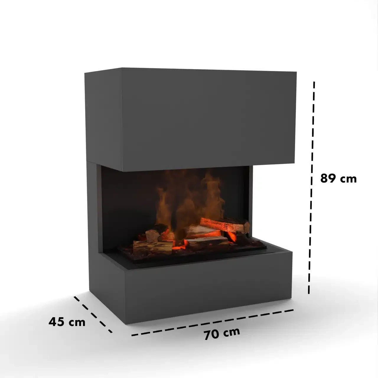 Chimenea híbrida Kästner – Gris