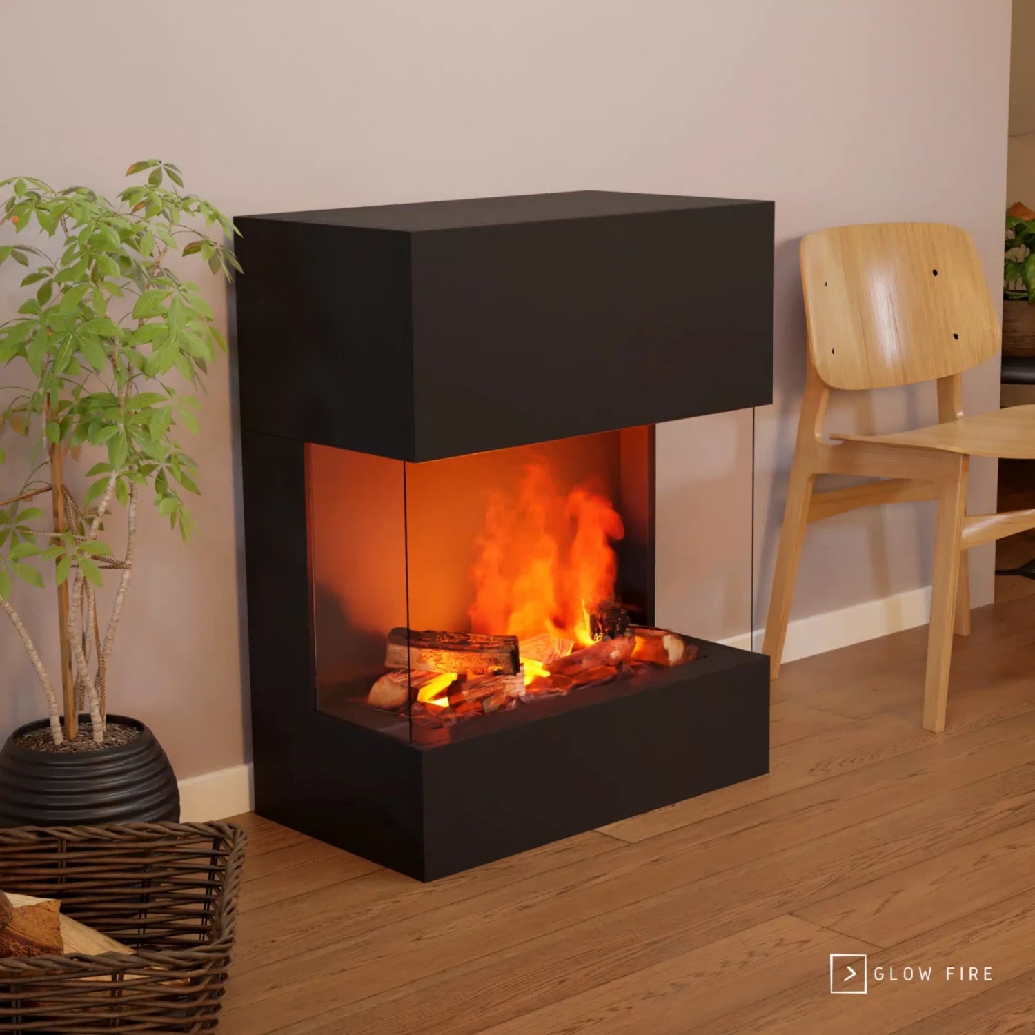 Chimenea híbrida Kästner – Negro