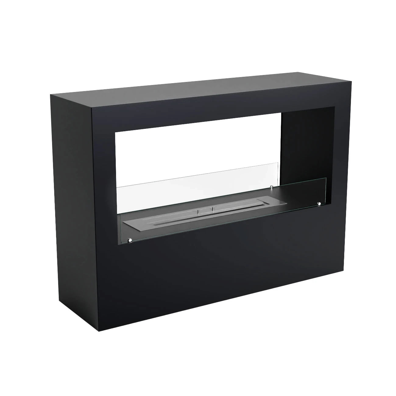 Chimenea de bioetanol de suelo - Negro
