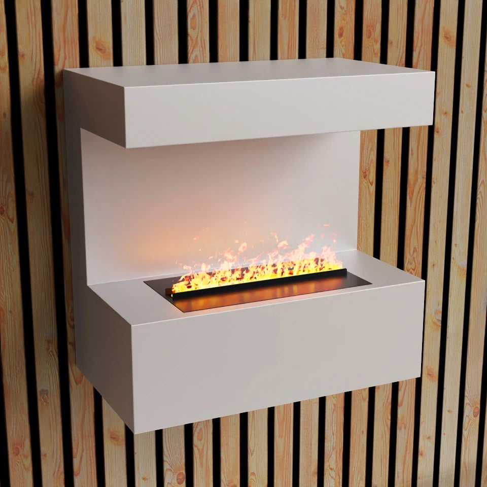 Late chimenea vapor de agua - Blanca