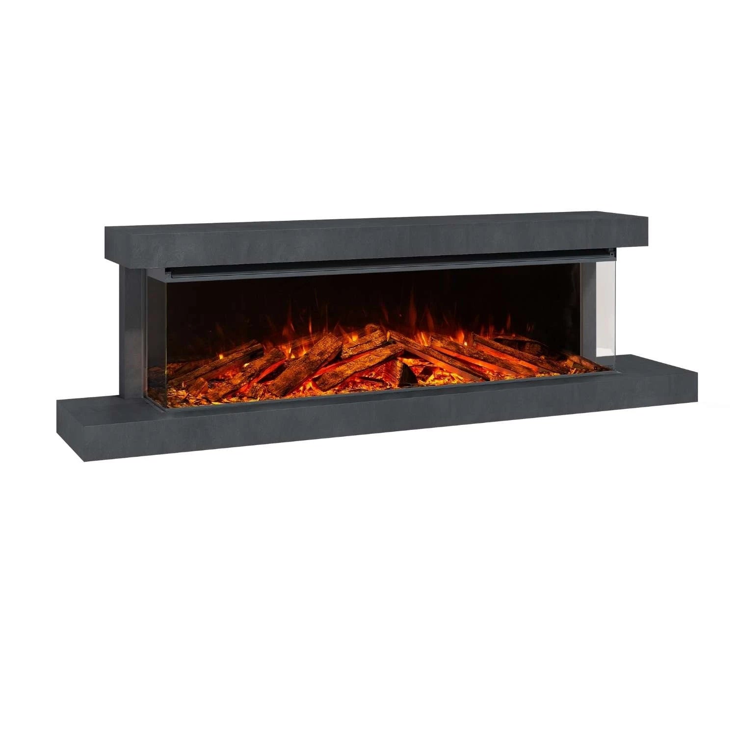 Chimenea eléctrica de pared Lumen 1600 – Antracita