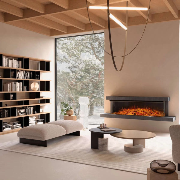 Chimenea eléctrica de pared Lumen 1600 – Antracita