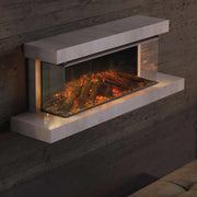 Chimenea eléctrica de pared Lumen 870 – Piedra