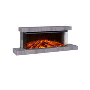 Chimenea eléctrica de pared Lumen 1200 – Piedra