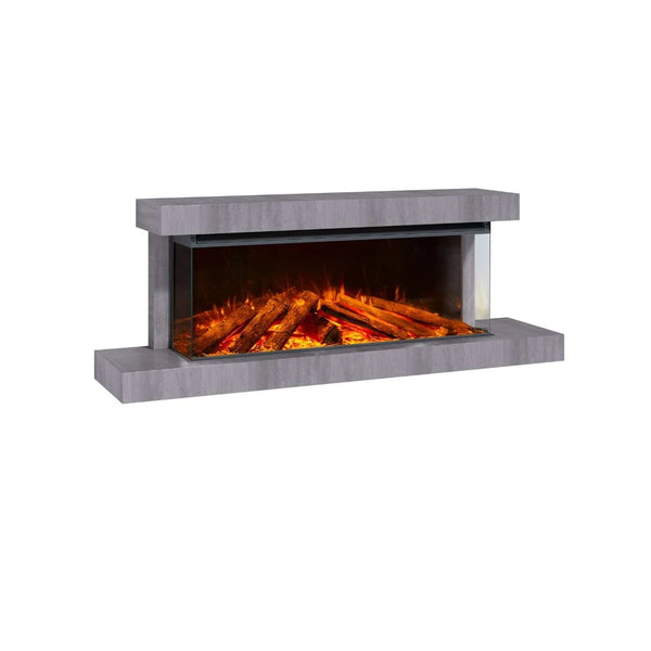 Chimenea eléctrica de pared Lumen 1200 – Piedra