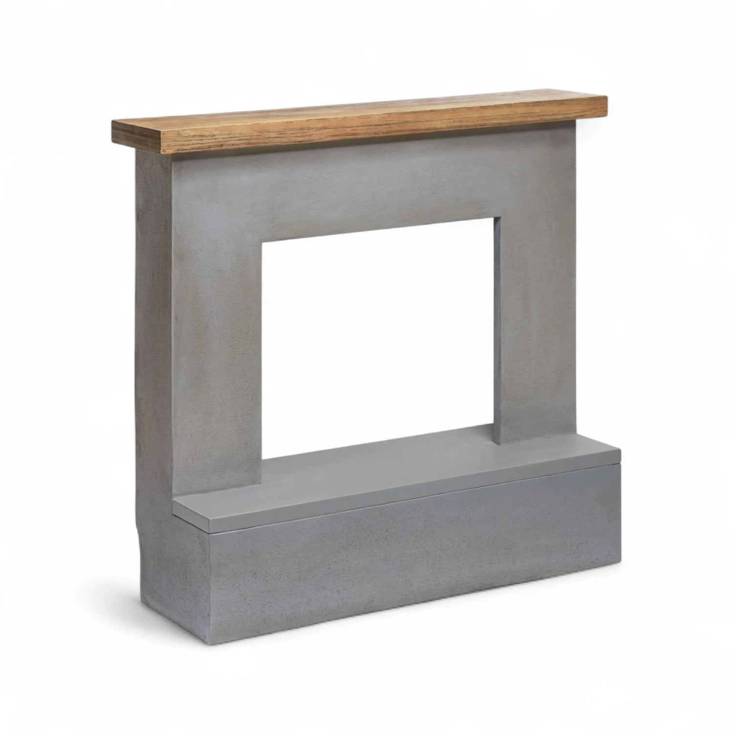 Rolf Gris hormigón - Marco para chimenea