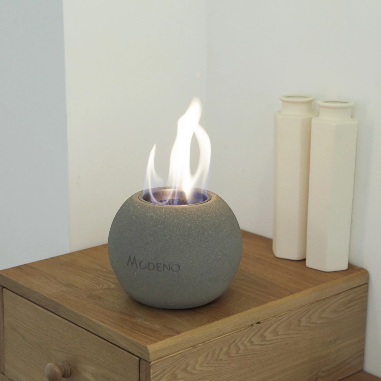 Paffu Chimenea Bioetanol de mesa – Gris
