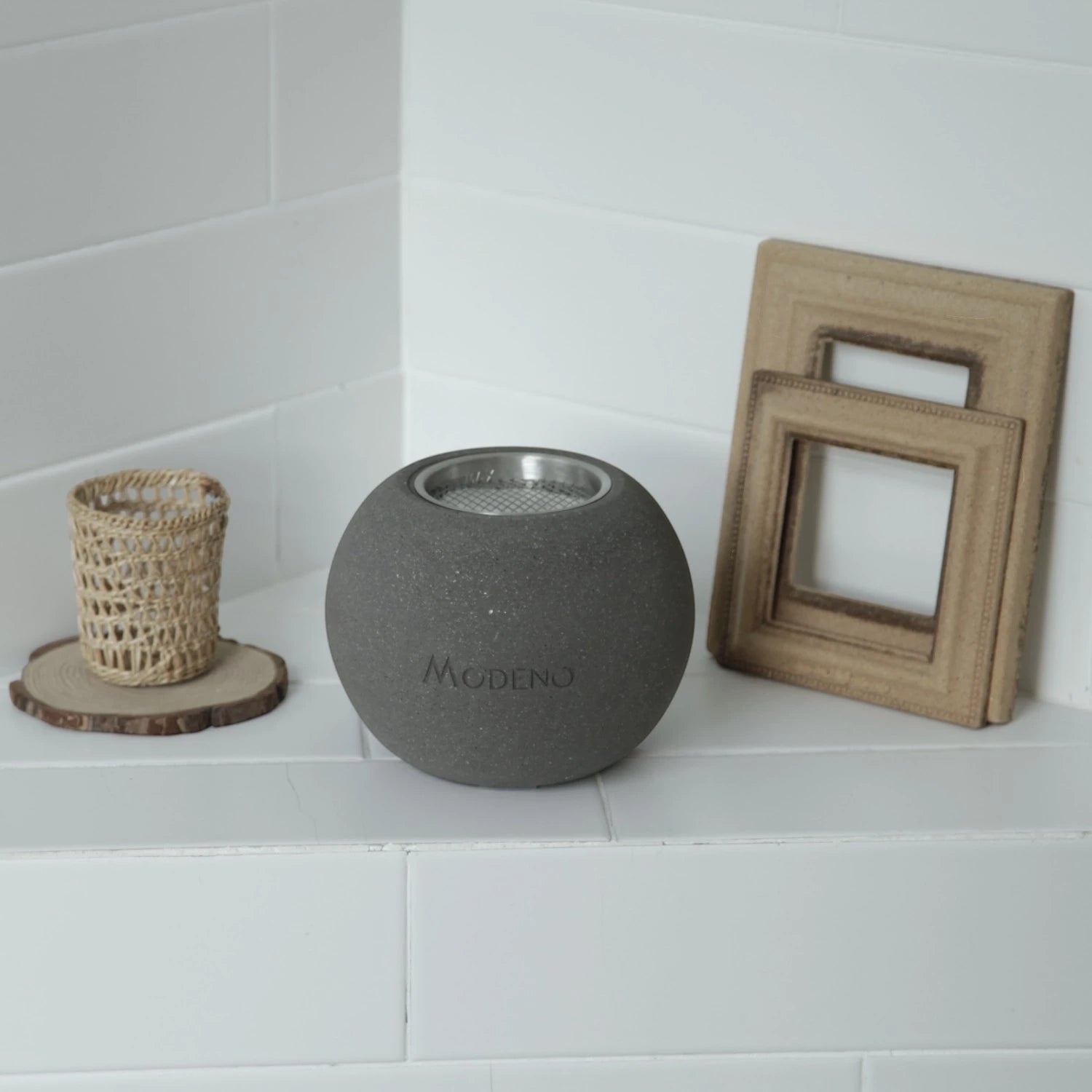 Paffu Chimenea Bioetanol de mesa – Gris Oscuro