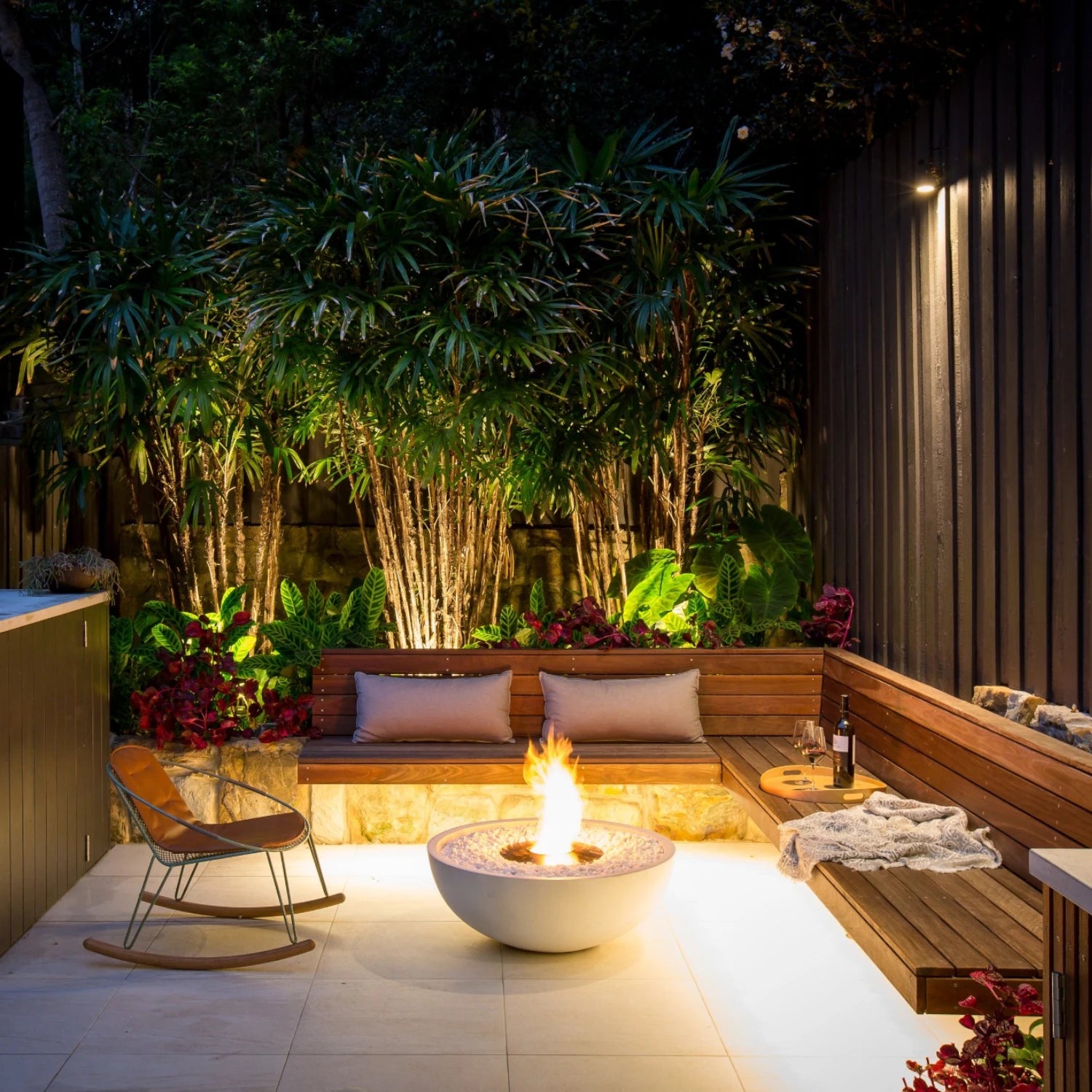 Mix 850 - Chimenea de bioetanol para exteriores color hueso