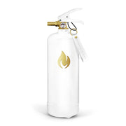 Extintor blanco 2 kg - Dorado