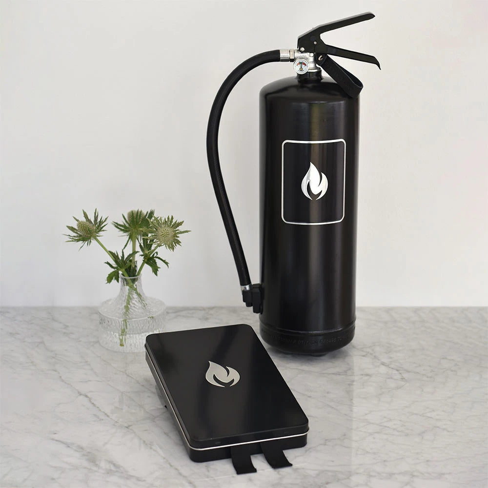 Manta contra incendios - Negro/Plata