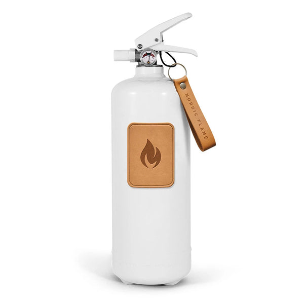 Extintor blanco 2 kg - Cuero claro
