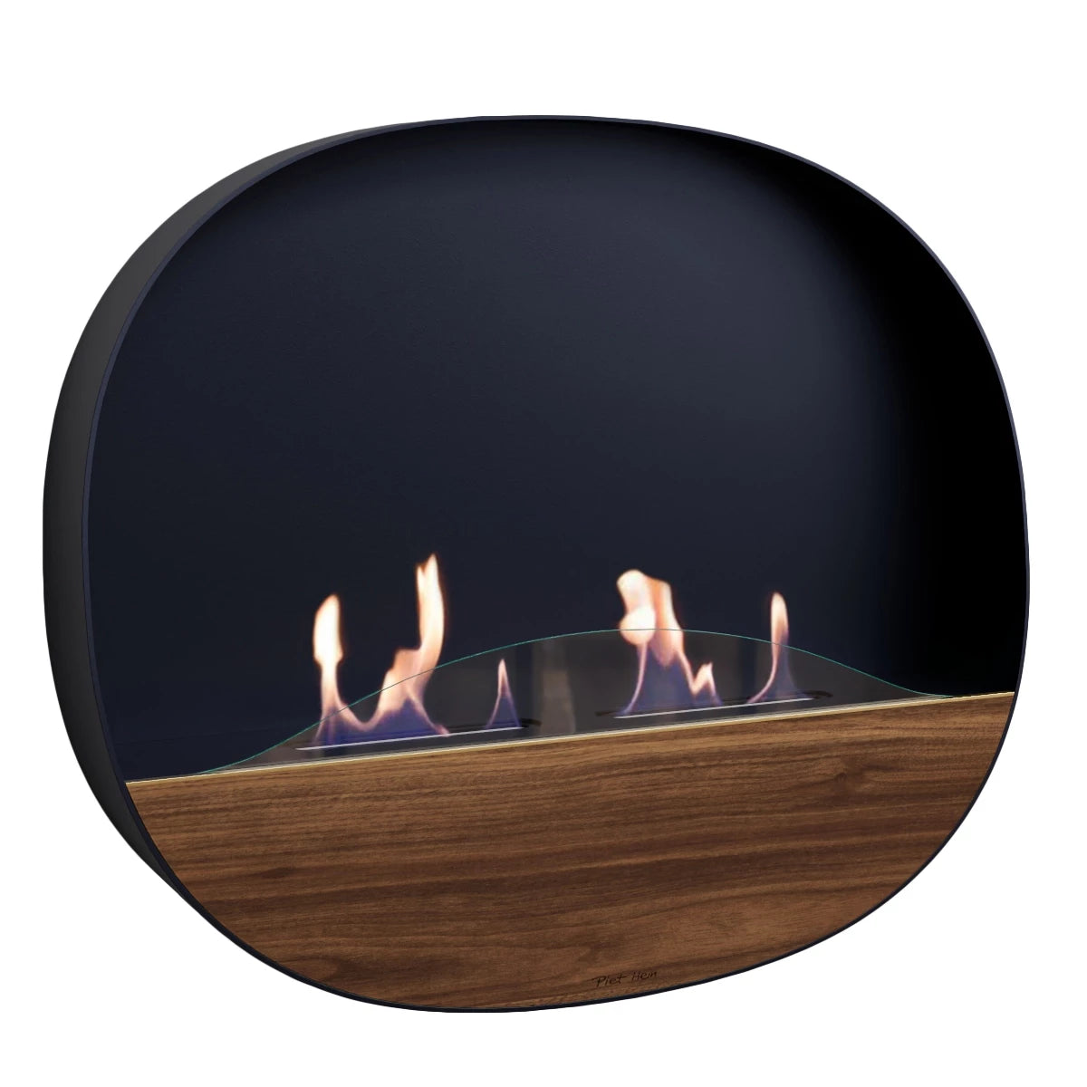 Epigram bioethanol fireplace in black finish