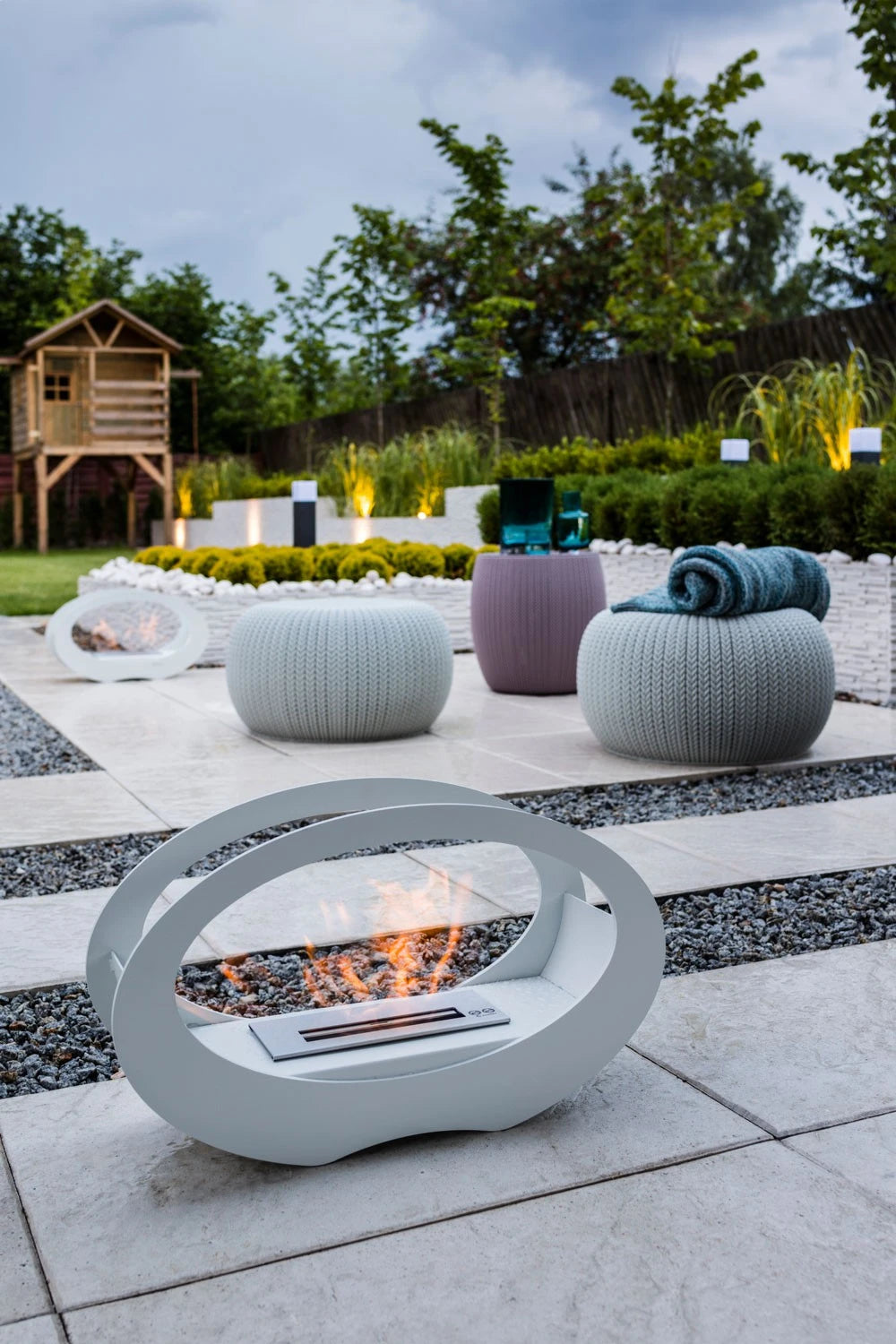 Oval - Chimenea de bioetanol ovalada