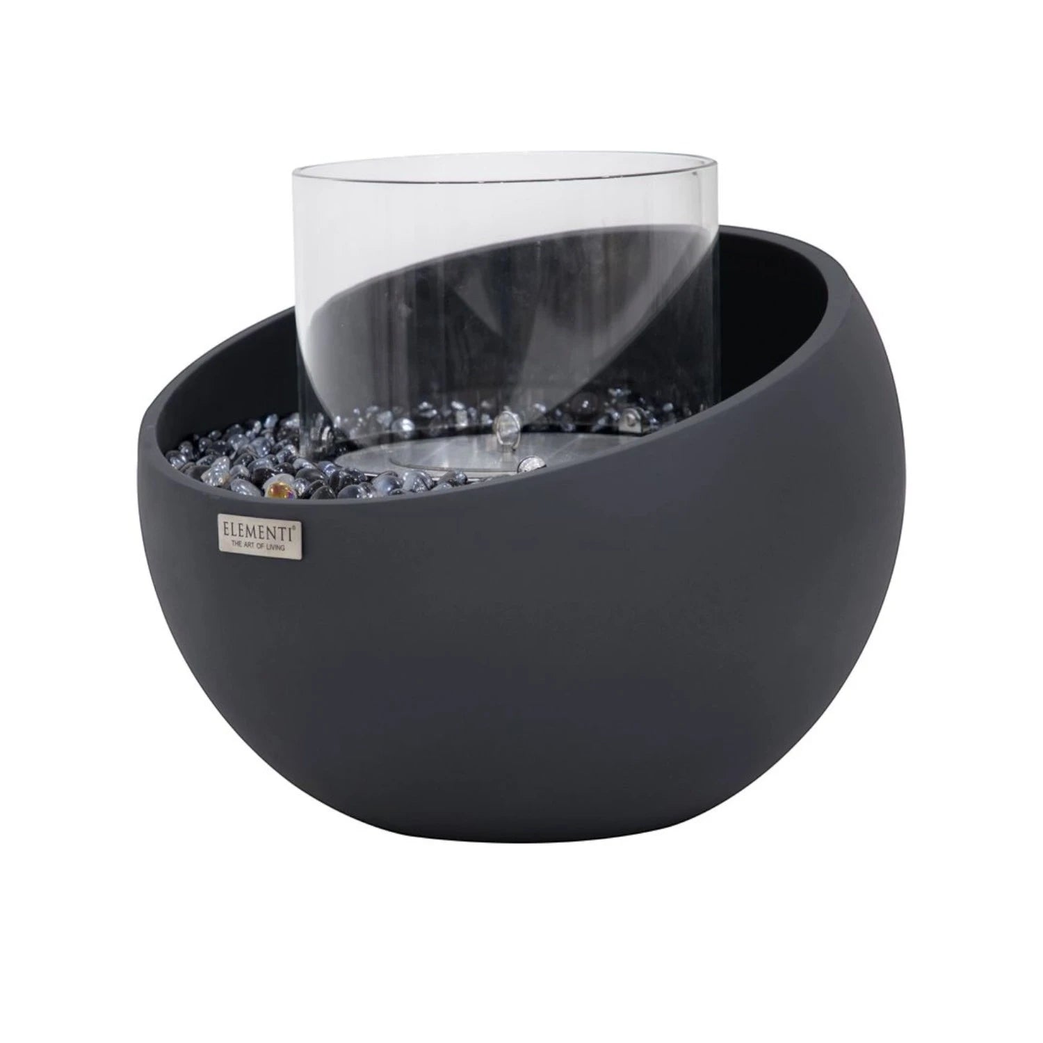 FIRENZE Cuenco de Bioetanol S – Negro Pizarra
