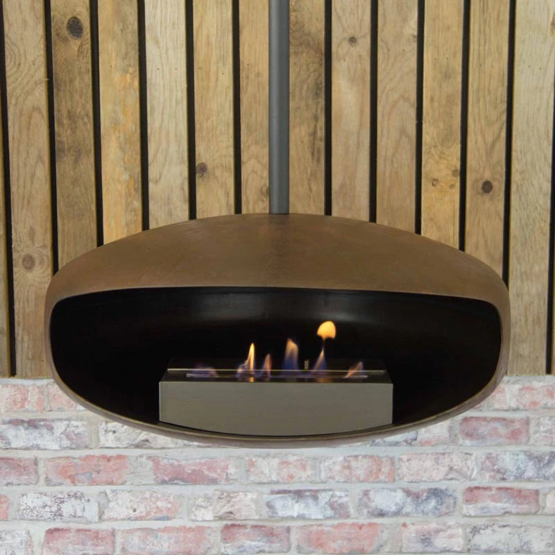 Hein and Haugaard Oxide UFO-60 ceiling-mounted bio fireplace