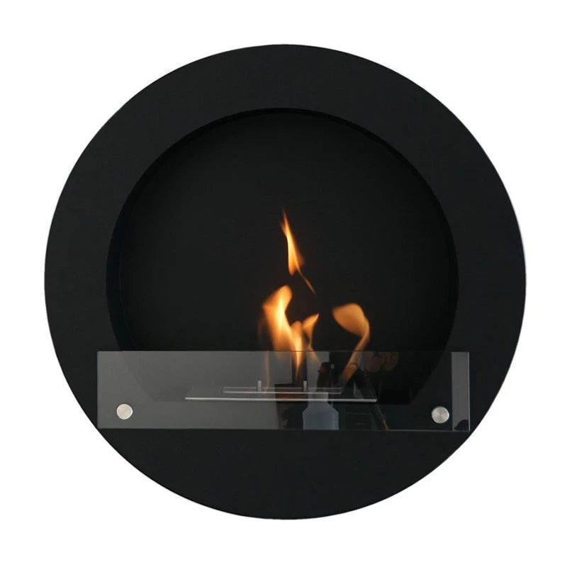 Chimenea bioetanol redonda - Negro