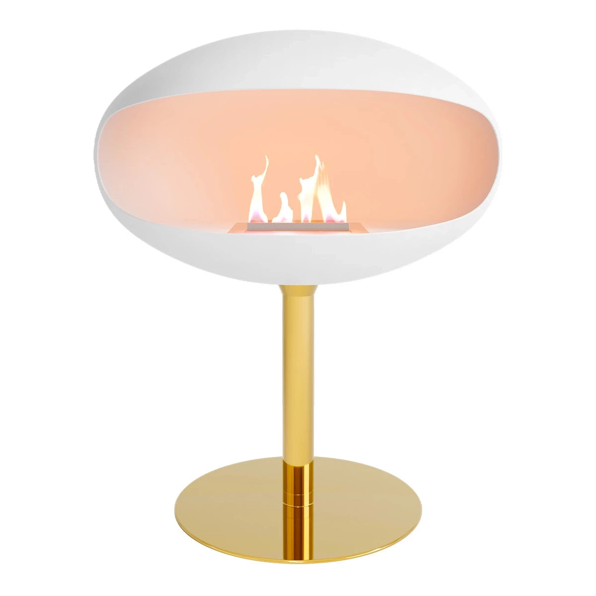 Pedestal Blanco + Base de latón